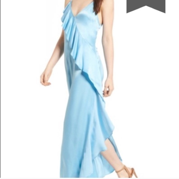 REVOLVE PRIVACY PLEASE STRETCH SILK MIDI DRESS S - Picture 9 of 16